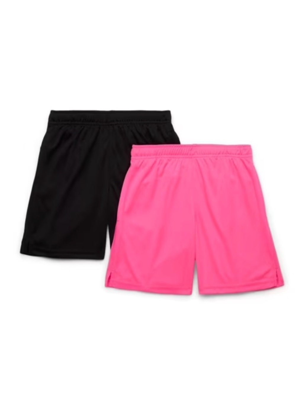 Athletic Works Kids Active Shorts - Black & Hot Pink size 11/12 Husky